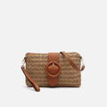 Misako Raffia Bag Knob side view 