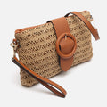 Misako Raffia Bag Knob side view 