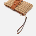 Misako Raffia Bag Knob side view 