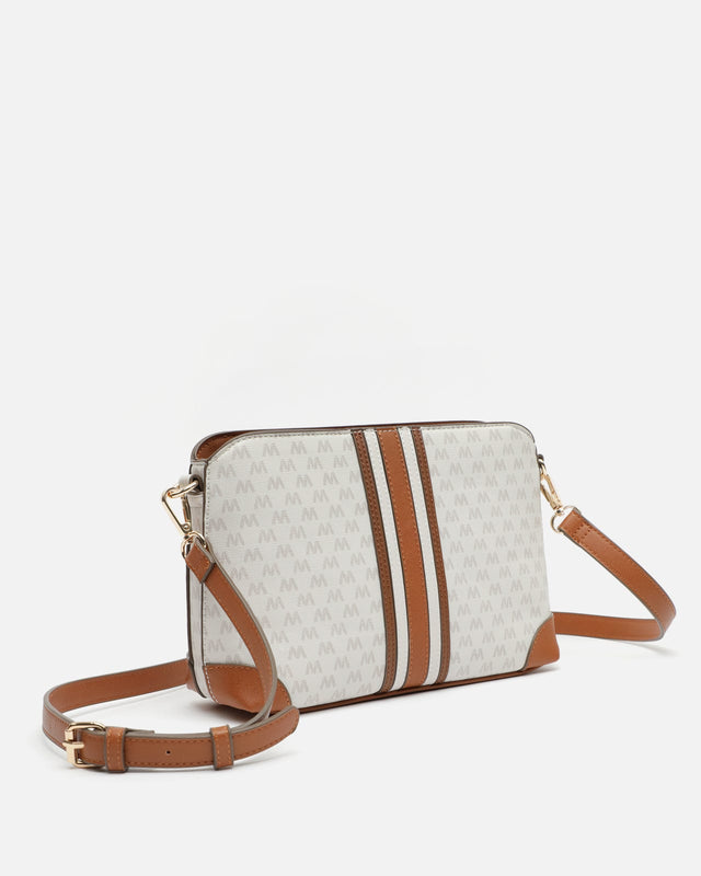 Eveline Piccola borsa a tracolla con stampa monogramma