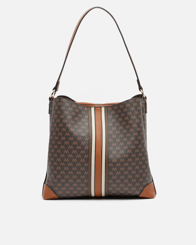 Eveline Borsa tote media con stampa monogramma