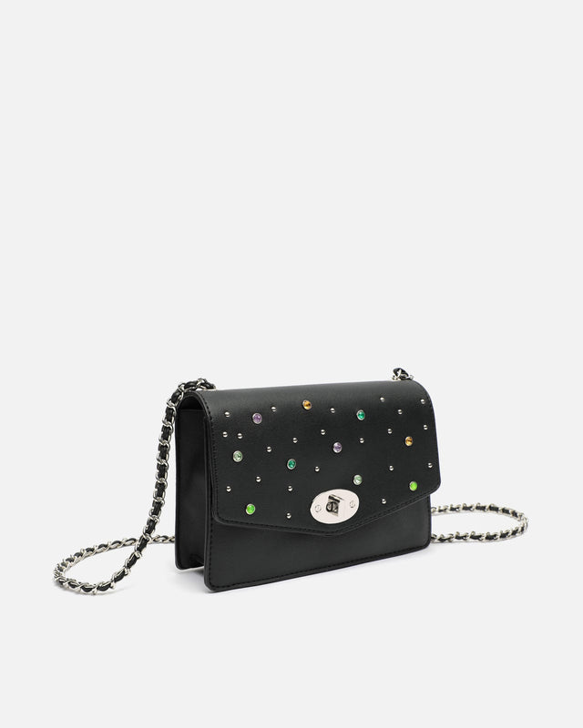 Gici borsa da festa con borchie colorate ED.