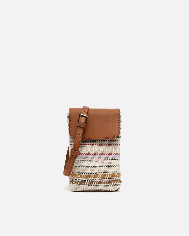Micus Mini borsa a tracolla per cellulare con stampa jacquard