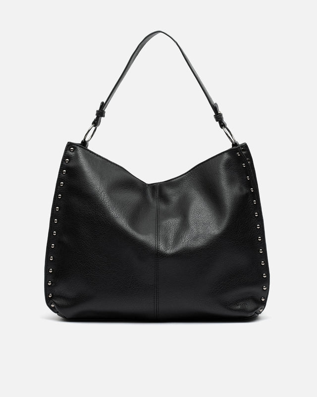 Prido bolso hobo grande con detalles metálicos