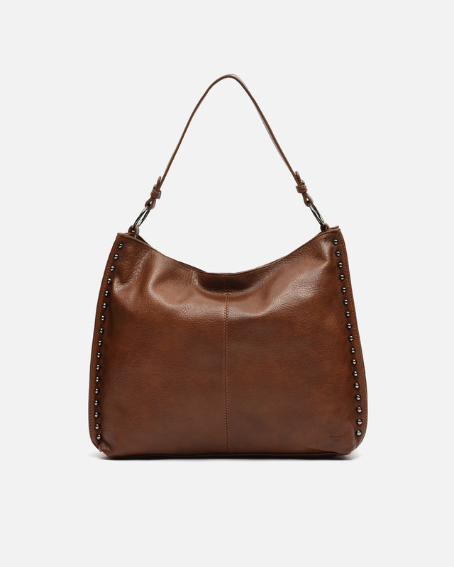 Prido bolso hobo grande con detalles metálicos