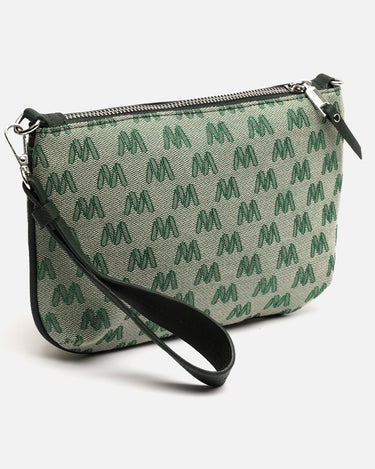 Mongra kleine schoudertas met handvat en monogramprint 