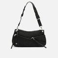 Adrenim-1 black denim shoulder bag 
