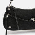 Adrenim-1 black denim shoulder bag 