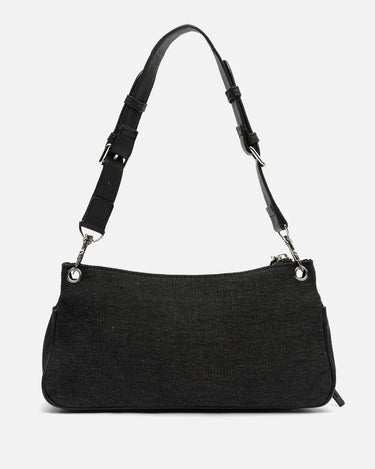 Adrenim-1 black denim shoulder bag 