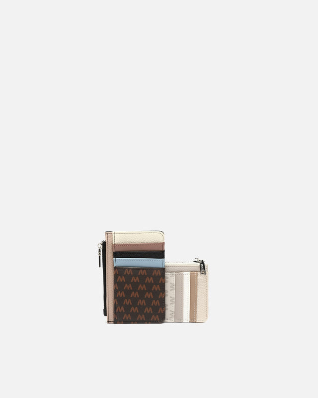 Porta carte Ivanka con stampa monogramma ED.