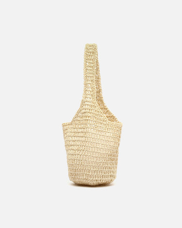Legi raffia-effect shoulder bag 