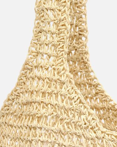 Legi raffia-effect shoulder bag 