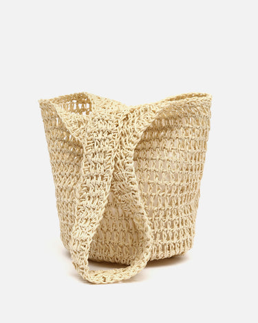 Legi raffia-effect shoulder bag 