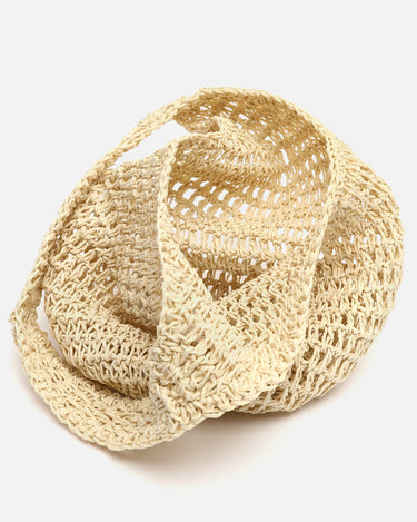 Legi raffia-effect shoulder bag 