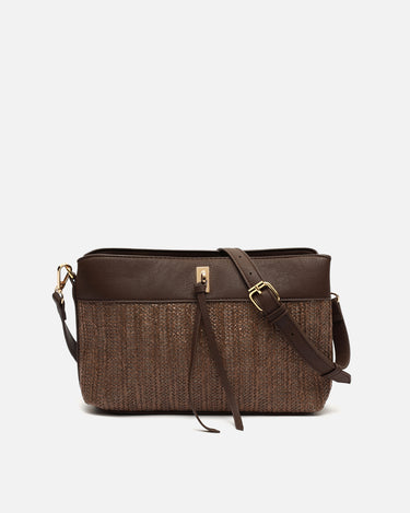Rangri bolso bandolera efecto rafia 