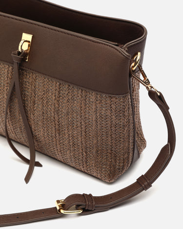 Rangri bolso bandolera efecto rafia 