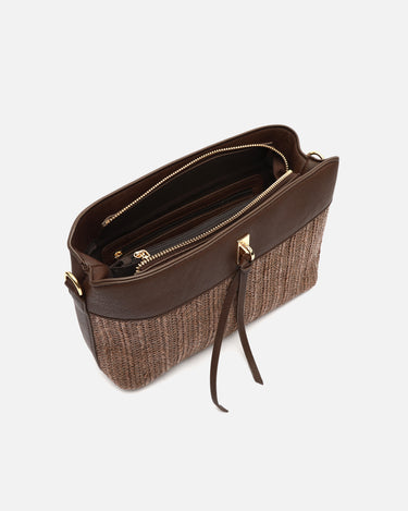 Rangri bolso bandolera efecto rafia 