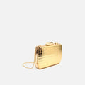 Ilse bolso de mano de fiesta con correa animal print metalizado 