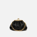 Raina small party bag with double handle and kiss lock closure 