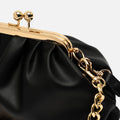 Raina small party bag with double handle and kiss lock closure 