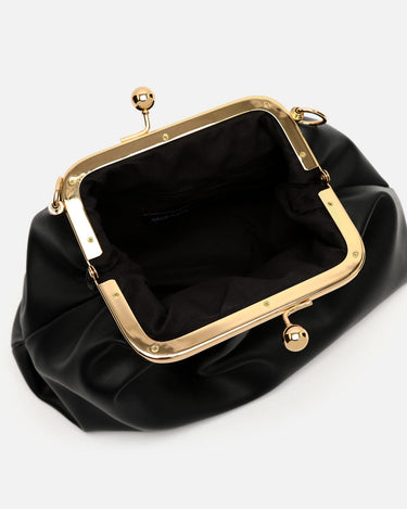 Raina small party bag with double handle and kiss lock closure 