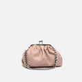 Raina small party bag with double handle and kiss lock closure 