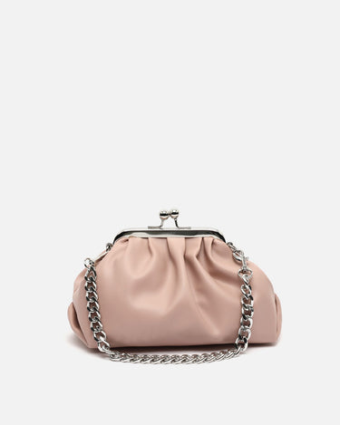 Raina small party bag with double handle and kiss lock closure 