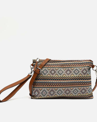 Petit sac bandoulière Misi avec imprimé jacquard 