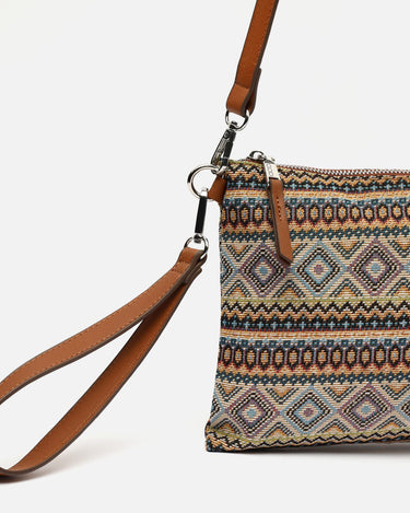 Petit sac bandoulière Misi avec imprimé jacquard 
