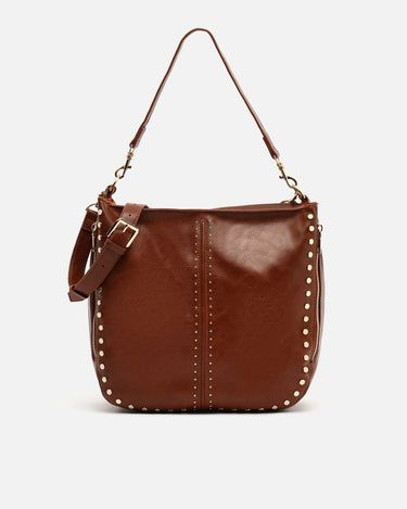 Grand sac hobo Jitan avec bandoulière amovible et détails métalliques 