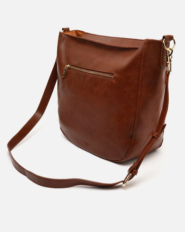 Grand sac hobo Jitan avec bandoulière amovible et détails métalliques 