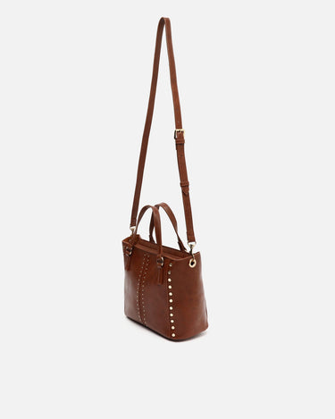 Jita mittelgroße Tote-Tasche mit abnehmbarem Schulterriemen und Metall-Details 
