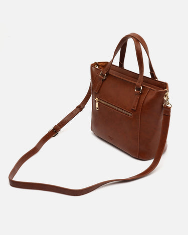 Jita mittelgroße Tote-Tasche mit abnehmbarem Schulterriemen und Metall-Details 