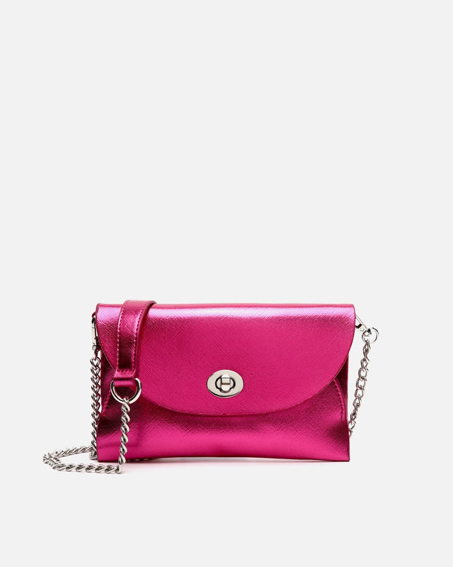 Lijia-1 mini borsa a tracolla metallizzata da festa ED.