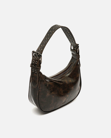 Sac à bandoulière Iloas avec anse réglable et détails métalliques 