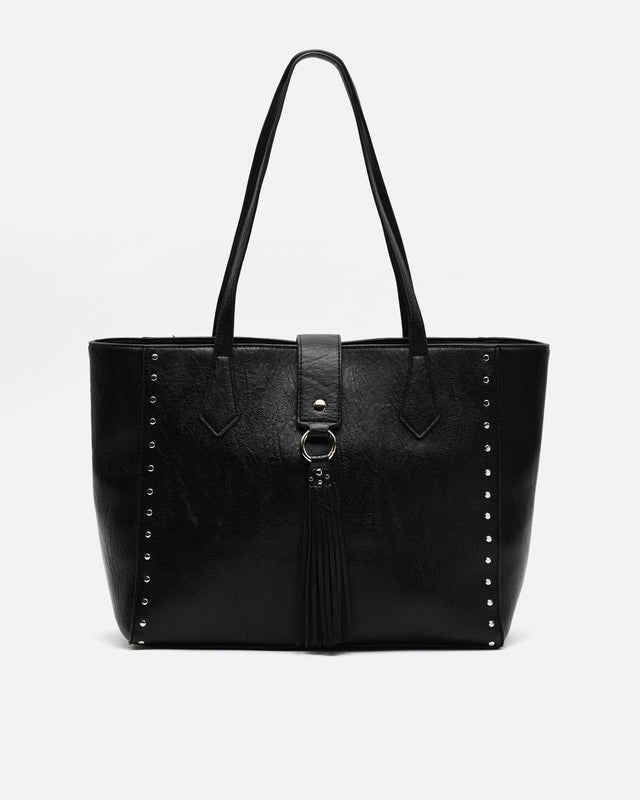 Diones grote shopper tas met metallic details