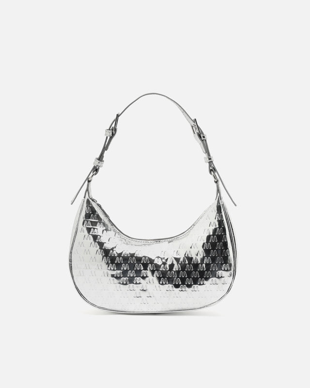Misra bolso de hombro pequeño con asa regulable y estampado monogram ED.