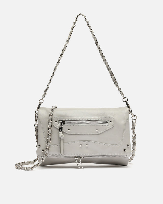 Erosa bolso de hombro pequeño con asa bandolera extraíble y detalles metálicos ED.