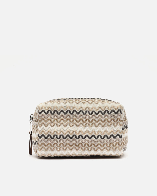 Tarvos pochette de toilette imprimée jacquard