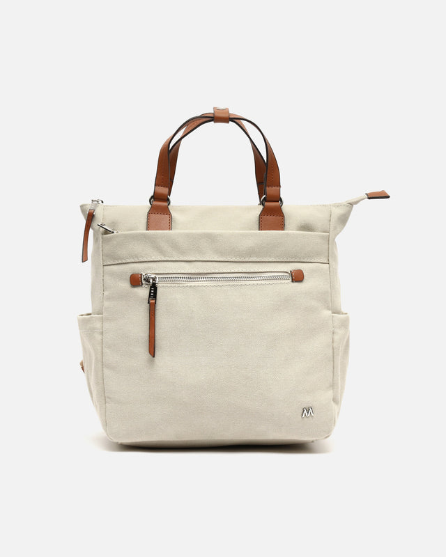 Evolet mochila de tela con asa de mano