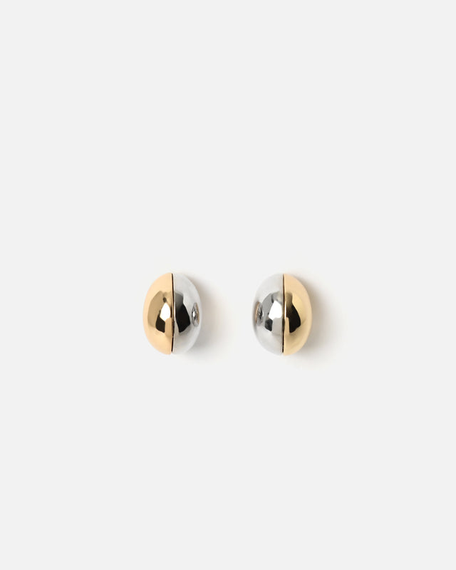 Vira bicolor round earrings ED.