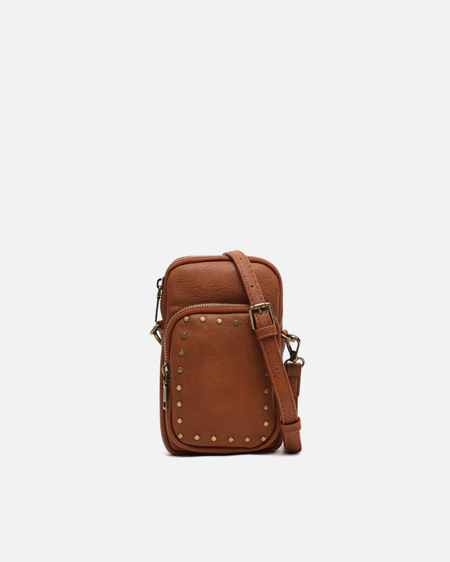 Aniada bolso bandolera mini para móvil con detalles metálicos ED.