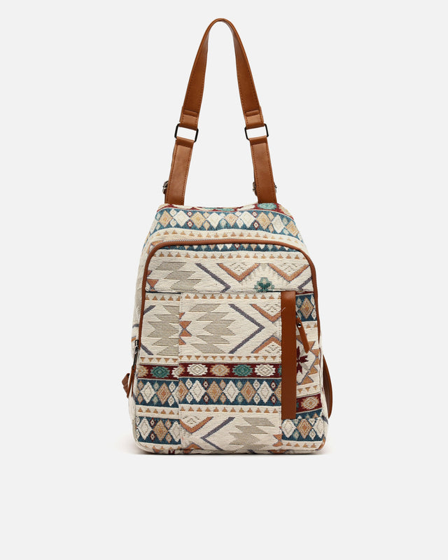 Tiani sac à dos antivol imprimé jacquard 