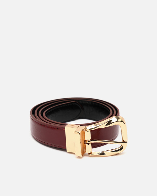 Mireia ceinture réversible avec boucle carrée 
