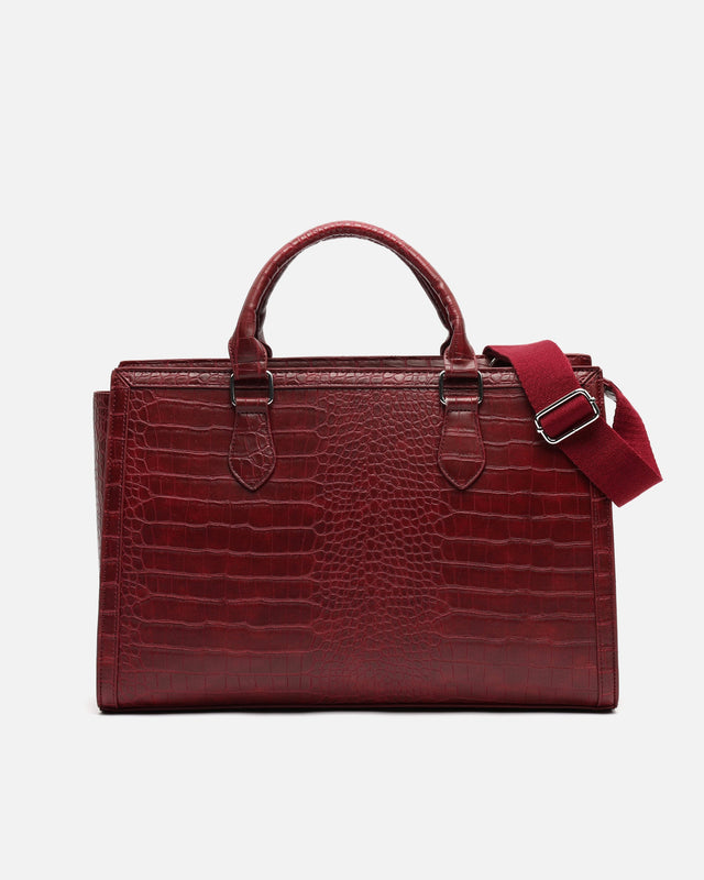 Coco 13-inch laptop bag with animal engraving and removable shoulder strap