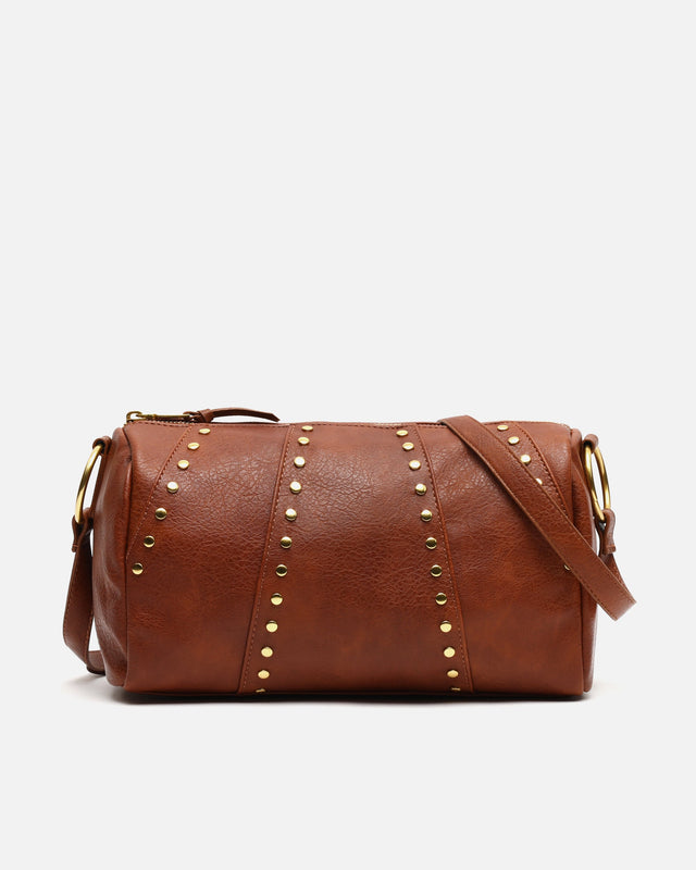 Fuyi bolso bowling con detalles metálicos
