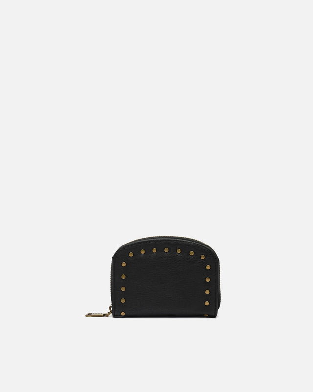 Aniada coin purse with zipper closure and metal details ED.