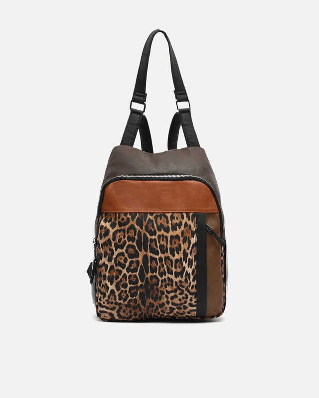 Belindas anti-theft animal print backpack ED.