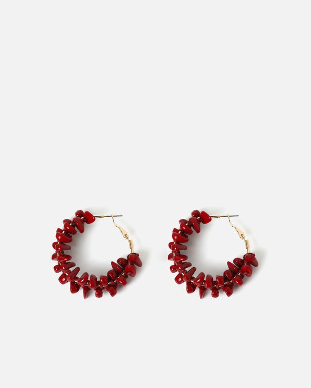 Lurdes pendientes aro de resina