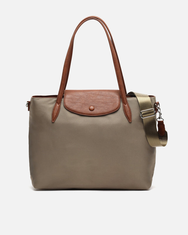 Teme large nylon shopper bag with 14-inch laptop pocket